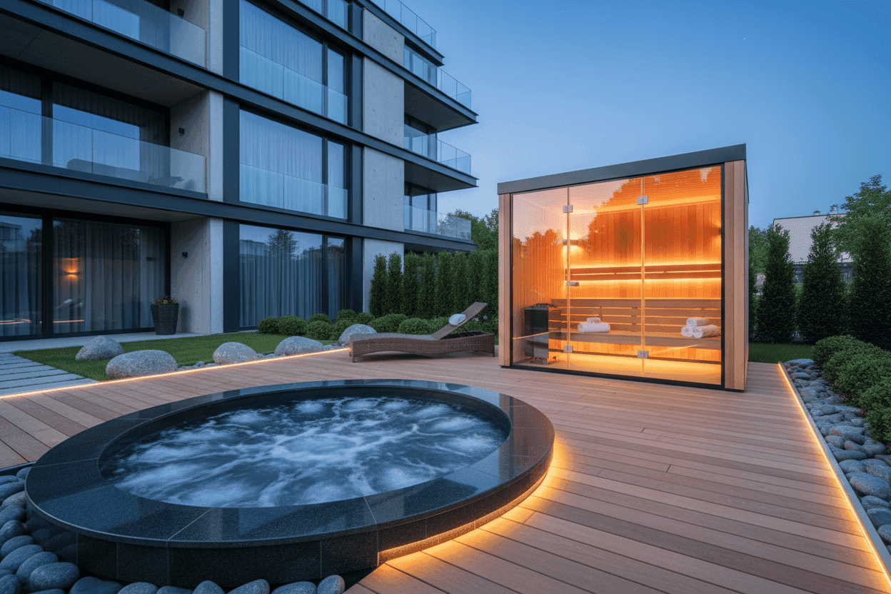 Curated visual reference: Gallery Detail: Boost Rental Property Value With Saunas Hot Tubs