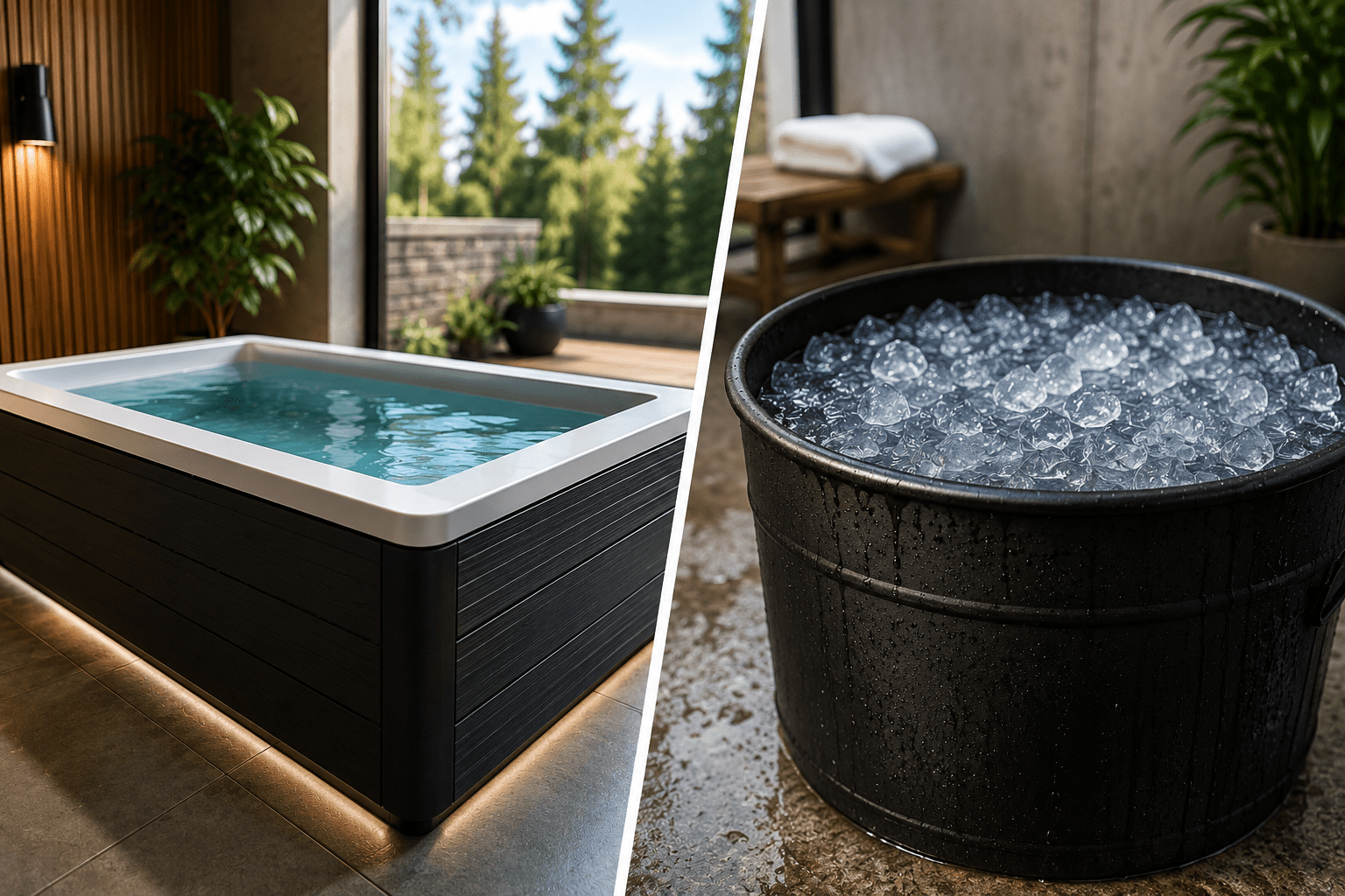 Cold Plunge vs Ice Bath: What's the Difference? - My Luxury Home Spa