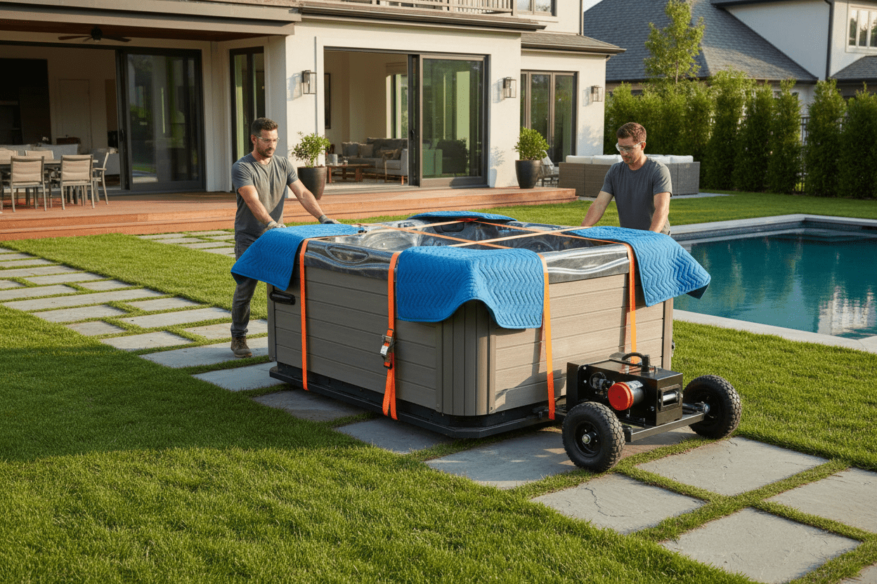 How to Move a Hot Tub Without Professional Movers (Step by Step)