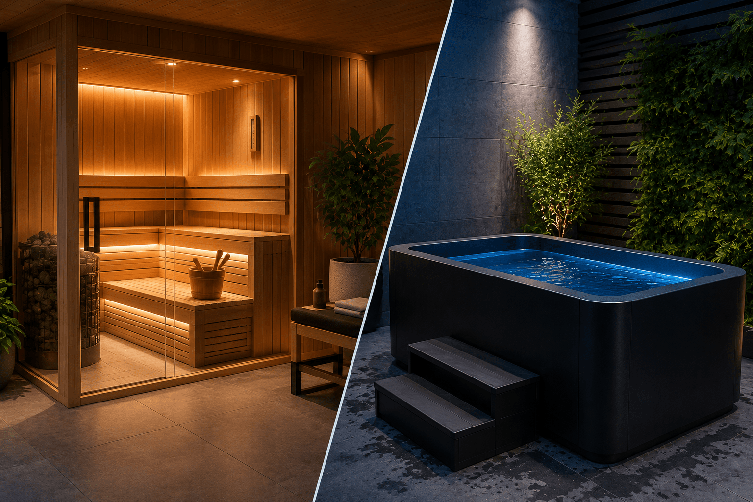 Sauna vs Cold Plunge: Which Should You Buy First? - My Luxury Home Spa