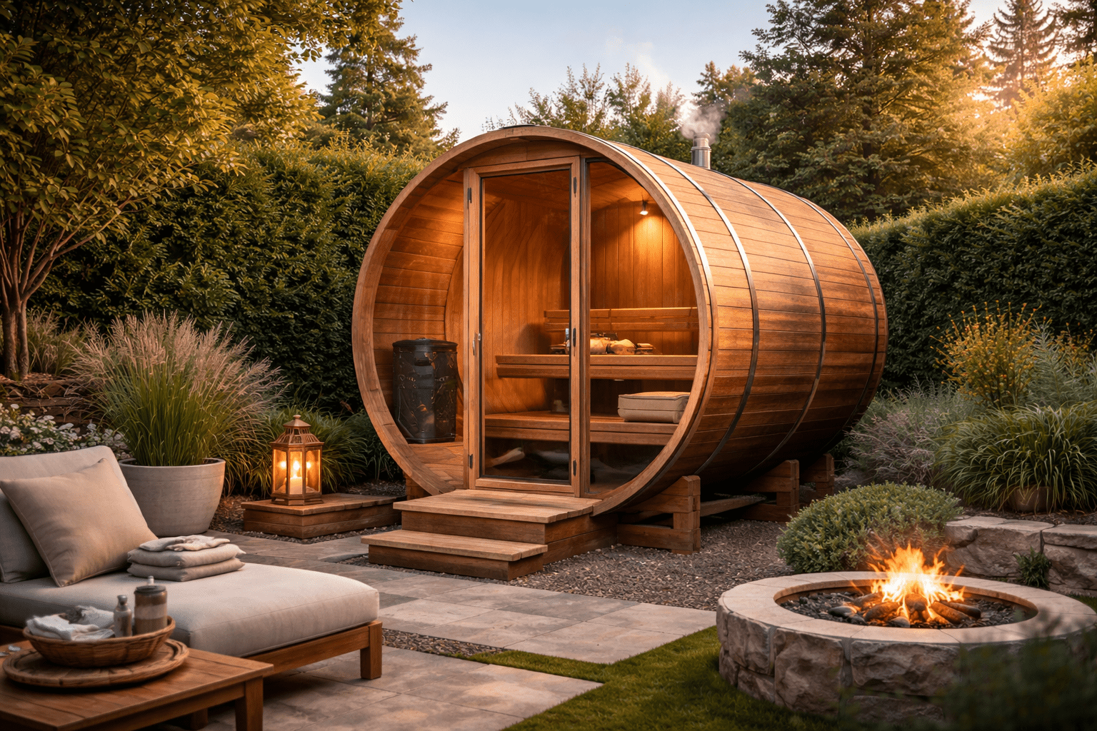 Outdoor Saunas for Backyard Wellness - My Luxury Home Spa