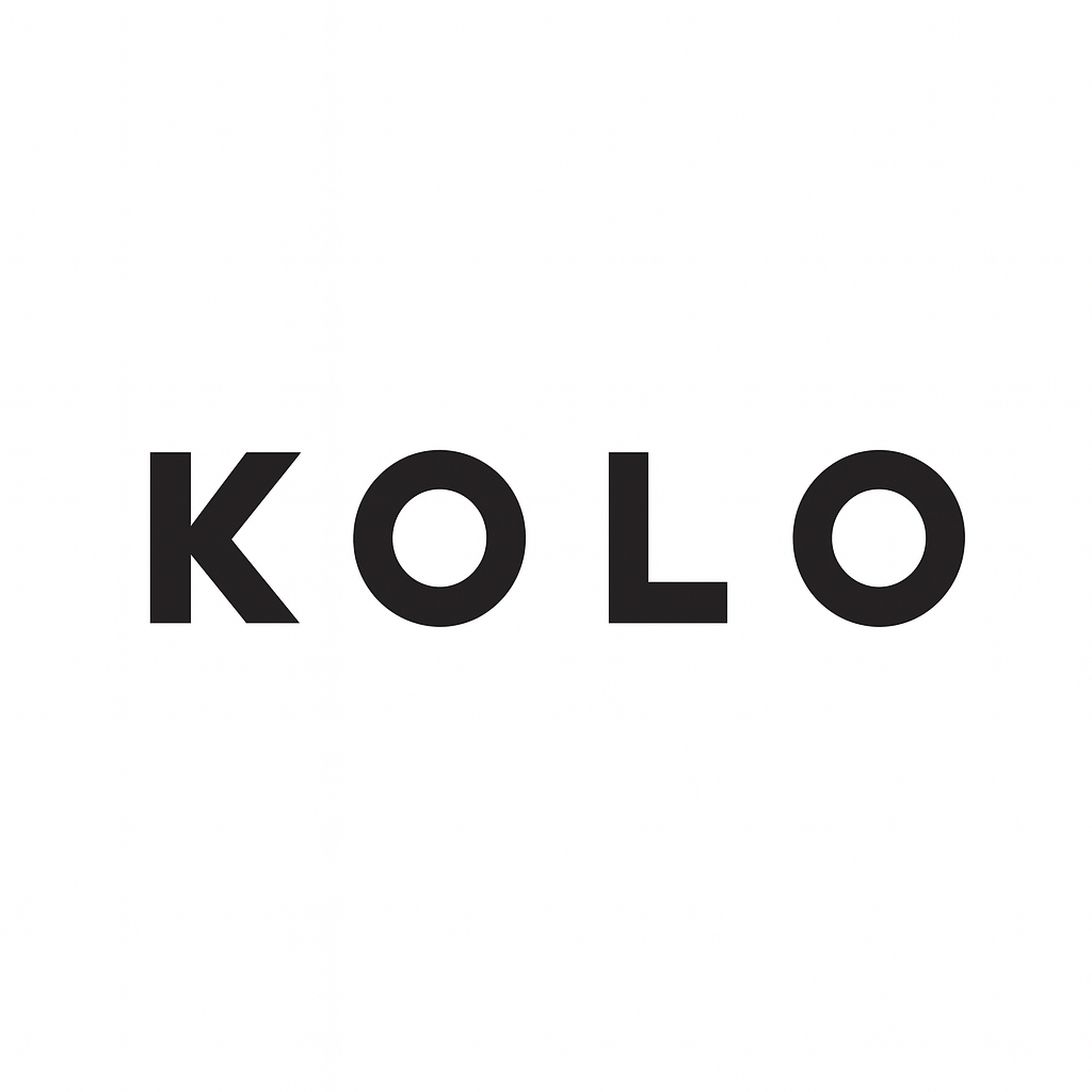 KOLO luxury saunas logo representing minimalist design and premium sauna accessories