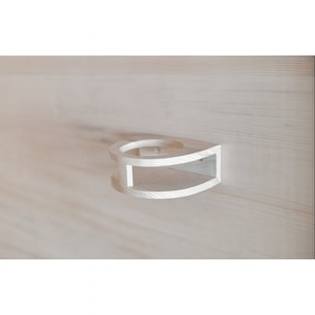 Close-up of the handle on a SunRay 2-person home sauna with sleek design and durable construction