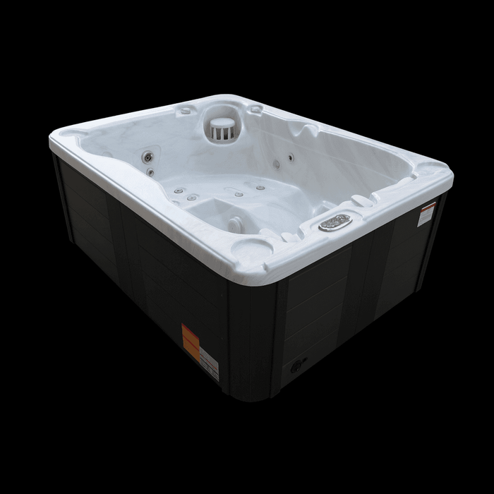 Sierra Spa 3 person hybrid hot tub with sleek design and multiple jet features for relaxation