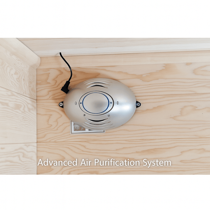Advanced Air Purification System for the 3-person infrared sauna by SunRay