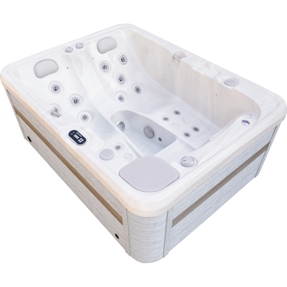 Luxury Spas USA Largo 3-Person 120V/240V Hybrid Plug N Play Hot Tub