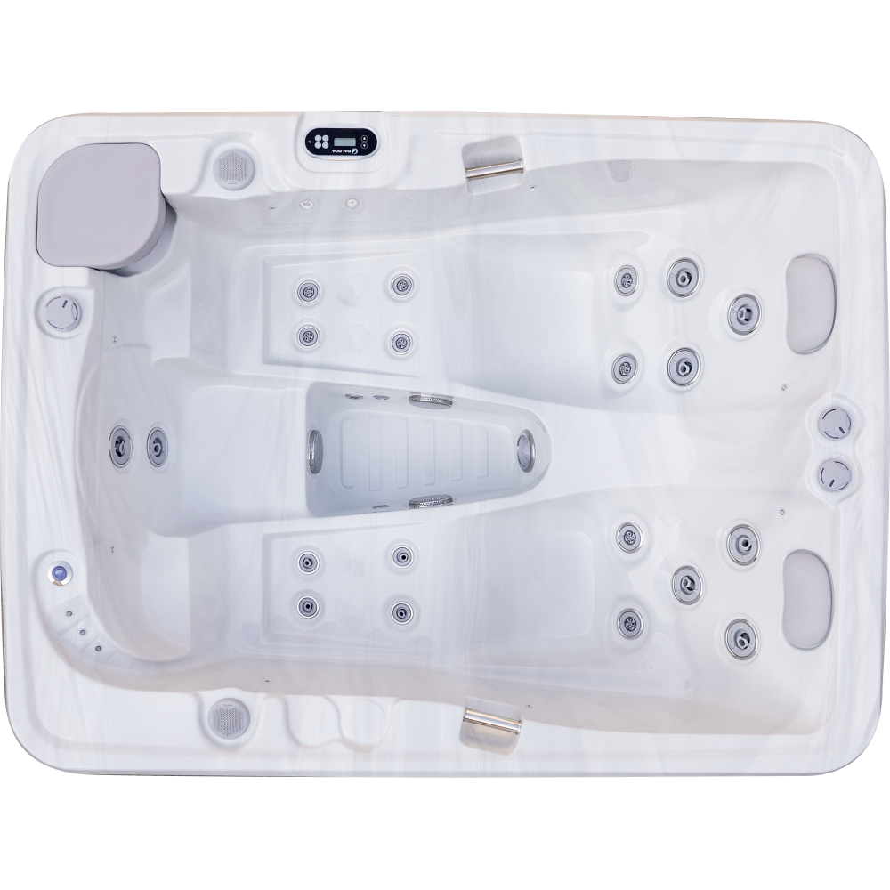 Luxury Spas USA Largo 3-Person 120V/240V Hybrid Plug N Play Hot Tub