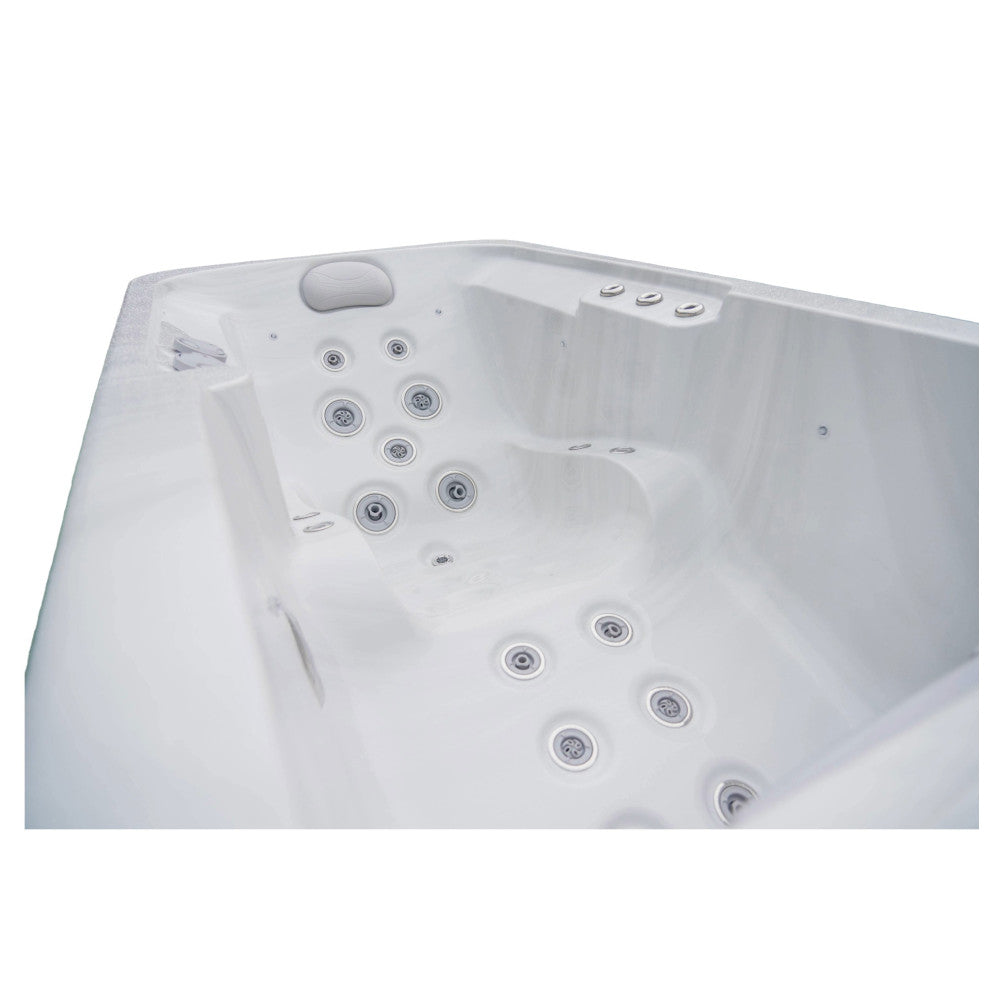 Luxury Spas USA Lacey 1-Person 120V/240V Hybrid Plug N Play Hot Tub