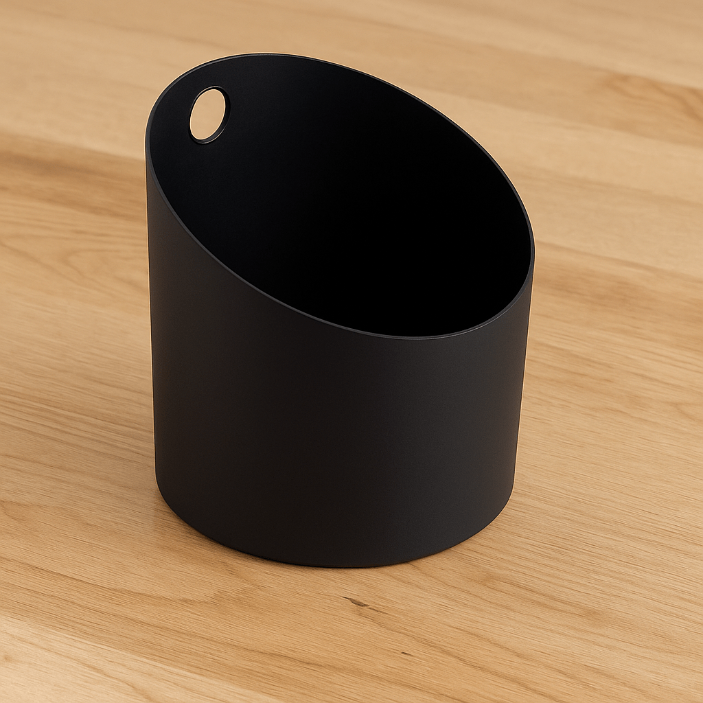 KOLO aluminum sauna bucket in sleek black for sauna and spa use