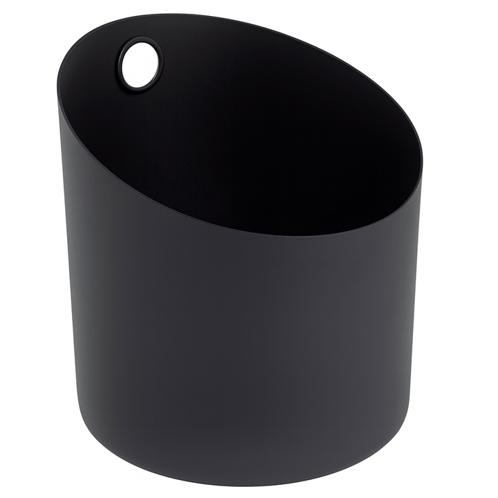 KOLO sleek aluminum sauna bucket in black for an elegant spa experience