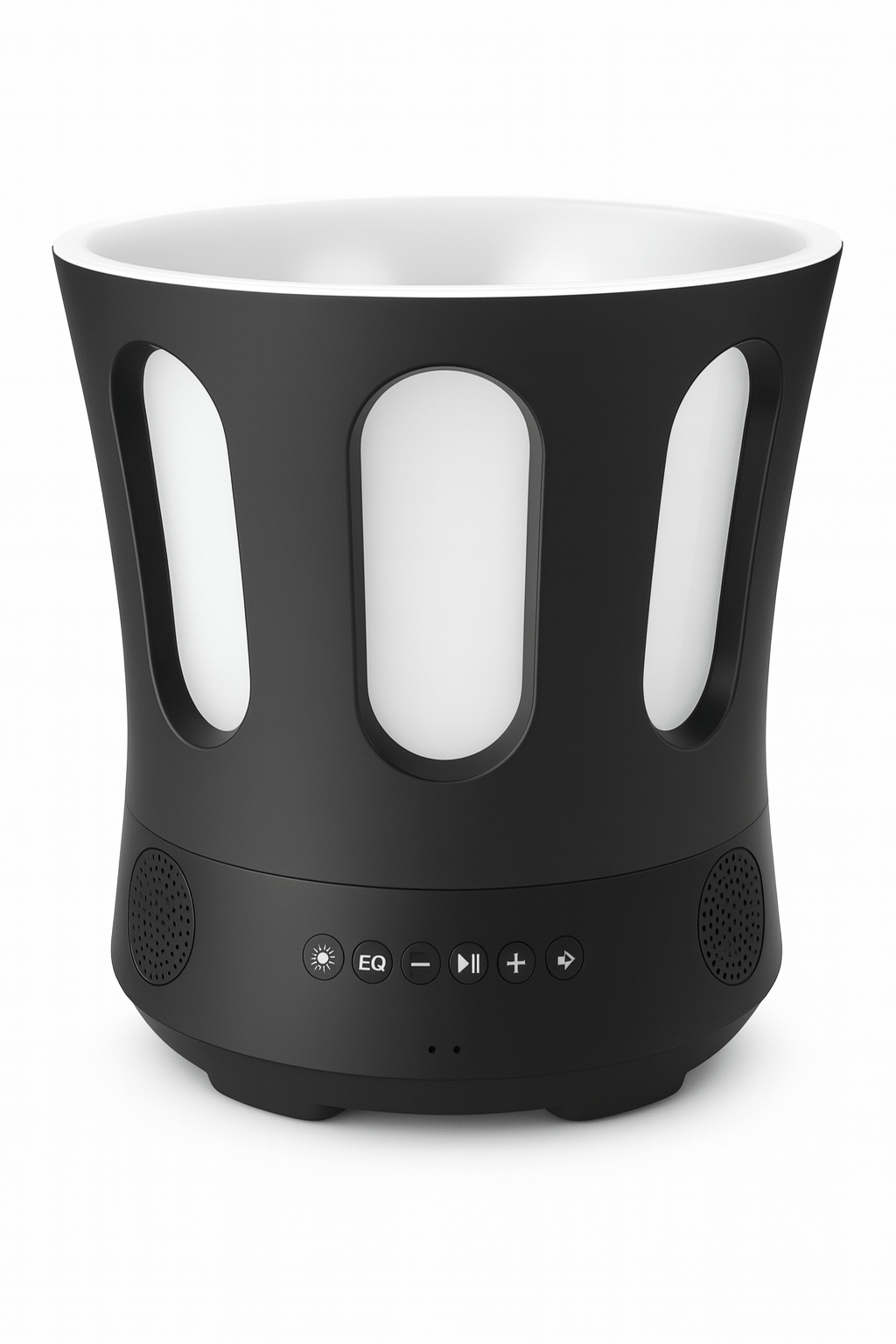 SaunaLife Bluetooth sauna bucket and ladle with sleek design and built-in speakers for a relaxing experience
