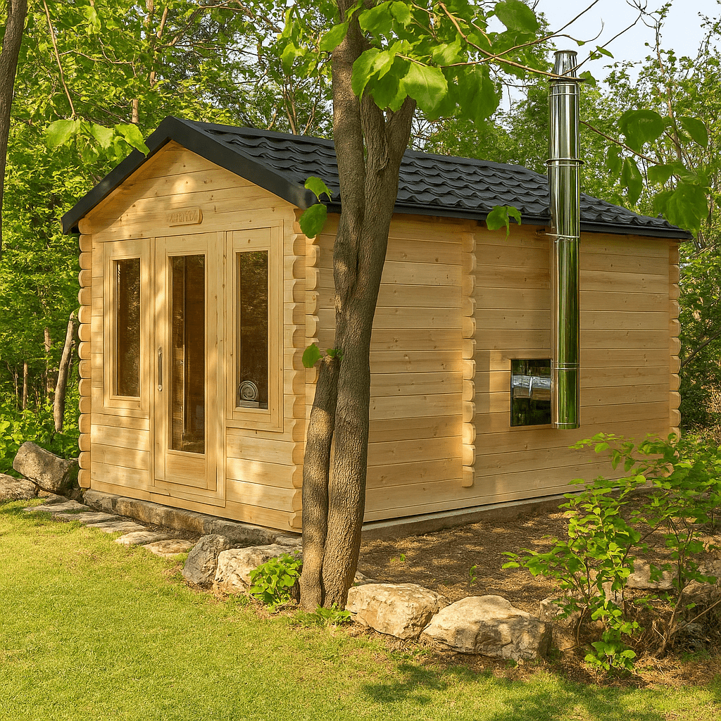 Leisurecraft Canadian Timber Georgian Cabin Sauna with Changeroom - My Luxury Home Spa