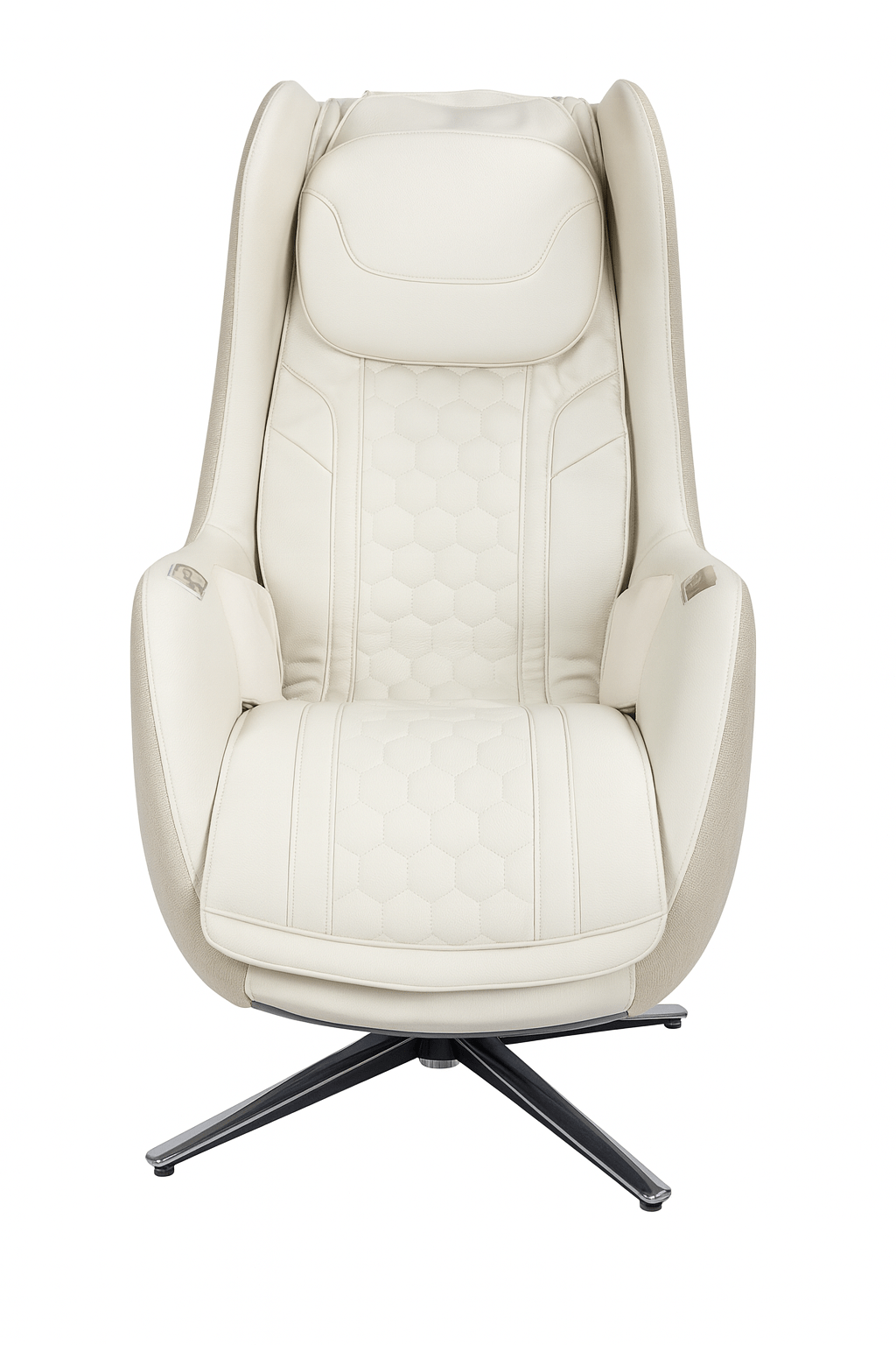 Kahuna compact massage chair for home in beige with ergonomic design and soft upholstery