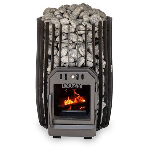 Cozy Heat Sauna Heater with Stones, a perfect sauna stove for home use with stylish design