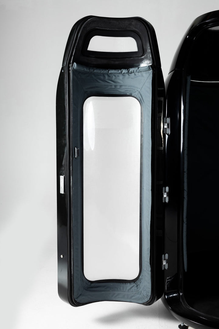 Vacuactivus cryotherapy chamber for home with a sleek design and front window for easy access