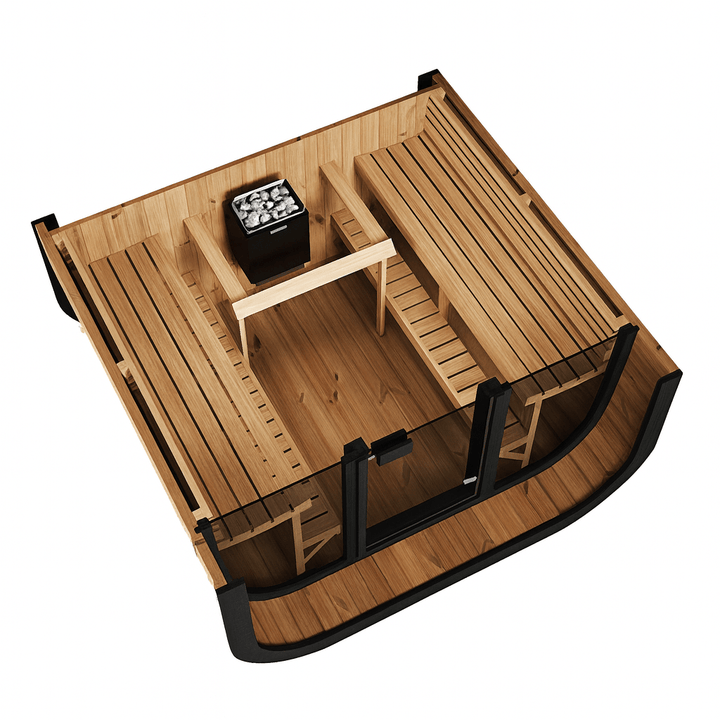 SaunaLife Model CL7G Cube - Series Outdoor Home Sauna Kit - My Luxury Home Spa