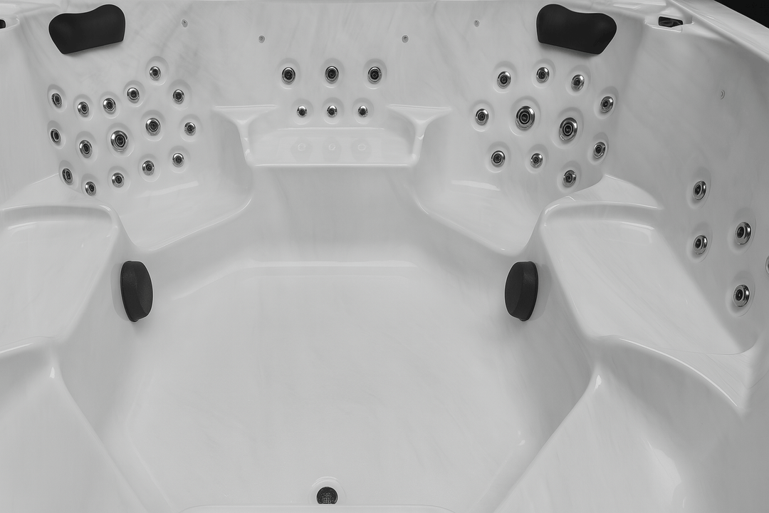 Denali Studio Series Spa interior showcasing massage jets and spacious seating for ultimate relaxation