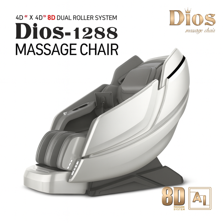 Kahuna Dios-1288 luxury massage chair 8D with sleek design and advanced dual roller system