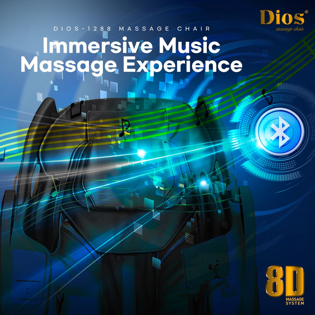 Kahuna luxury massage chair 8D with immersive music experience and advanced features
