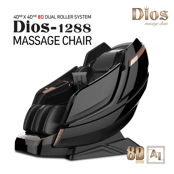 Kahuna Dios-1288 luxury massage chair 8D with a sleek design and advanced dual roller system
