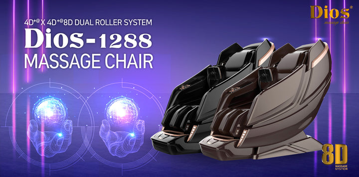 Kahuna Dios-1288 luxury massage chair 8D with advanced dual roller system for ultimate relaxation