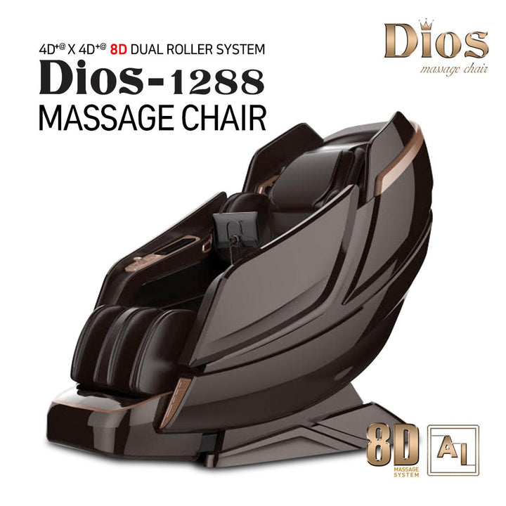 Kahuna Dios-1288 luxury massage chair 8D with dual roller system for ultimate relaxation