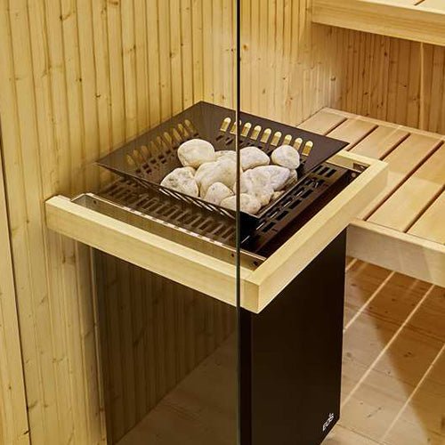 EOS Cubo Avantgarde Wooden Sauna Heater Safety Rail - My Luxury Home Spa