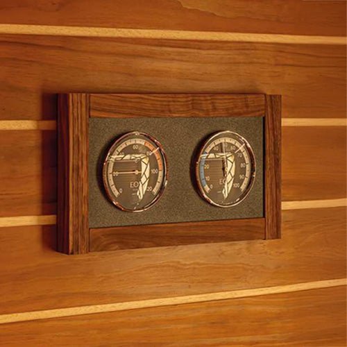 EOS Lux Celsius Sauna Climate Station with Thermometer and Hygrometer - My Luxury Home Spa