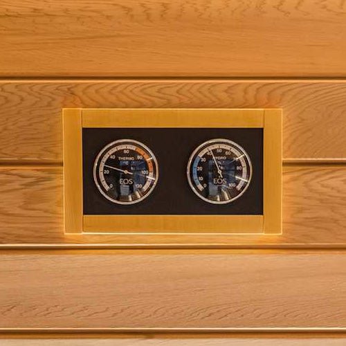 EOS Lux Celsius Sauna Climate Station with Thermometer and Hygrometer - My Luxury Home Spa