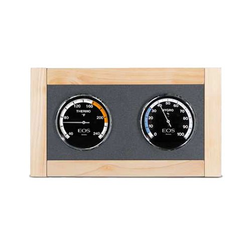 EOS Lux Fahrenheit Sauna Climate Station with Thermometer and Hygrometer - My Luxury Home Spa