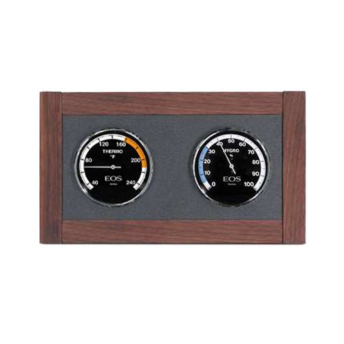 EOS Lux Fahrenheit Sauna Climate Station with Thermometer and Hygrometer - My Luxury Home Spa