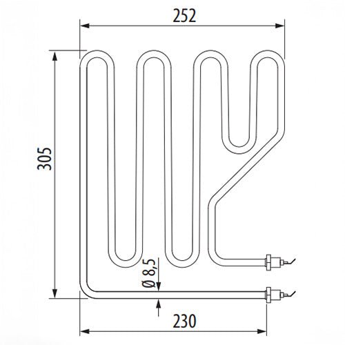 EOS Mythos 1,500W Replacement Heating Element 208V - My Luxury Home Spa