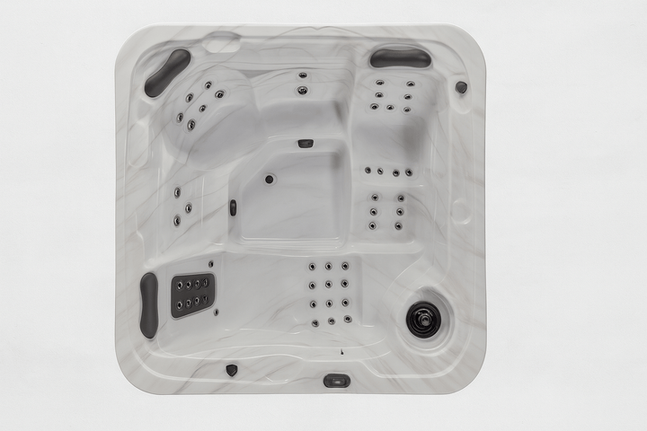 Estes Studio Series spa featuring a spacious design and multiple massage jets for ultimate relaxation