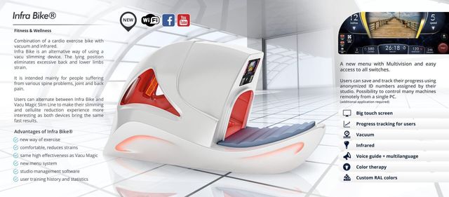 Exclusive Shape Infra - Vacu Bike Premium - My Luxury Home Spa