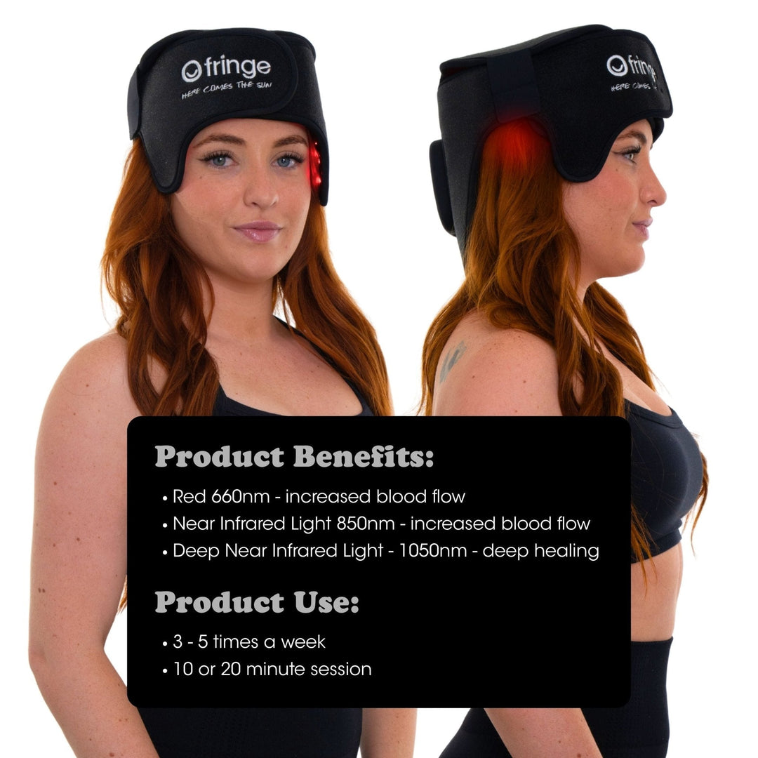 Fringe Head Red Light Therapy Head Wrap - My Luxury Home Spa