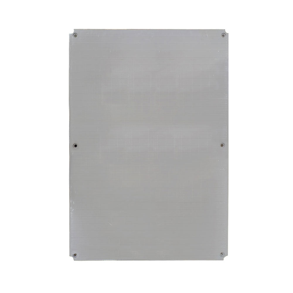 SaunaLife outdoor sauna electrical enclosure in gray metal for protecting sauna wiring and components