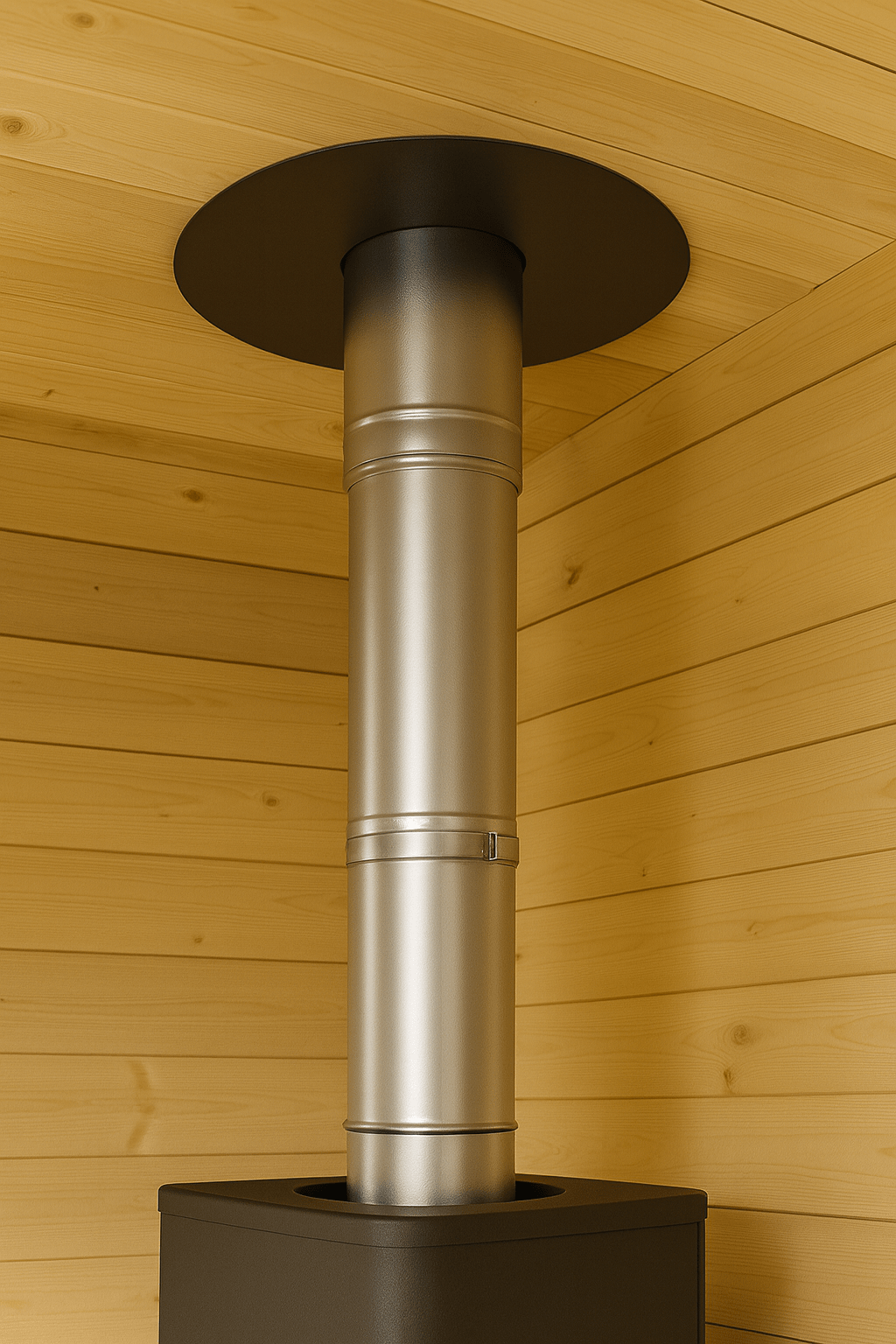 Harvia 1500 mm Stainless Steel Chimney Kit - My Luxury Home Spa