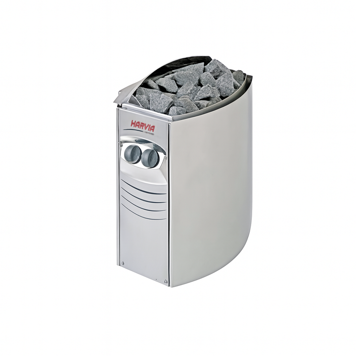 Harvia sauna heater with stones for 4-person indoor sauna by SunRay
