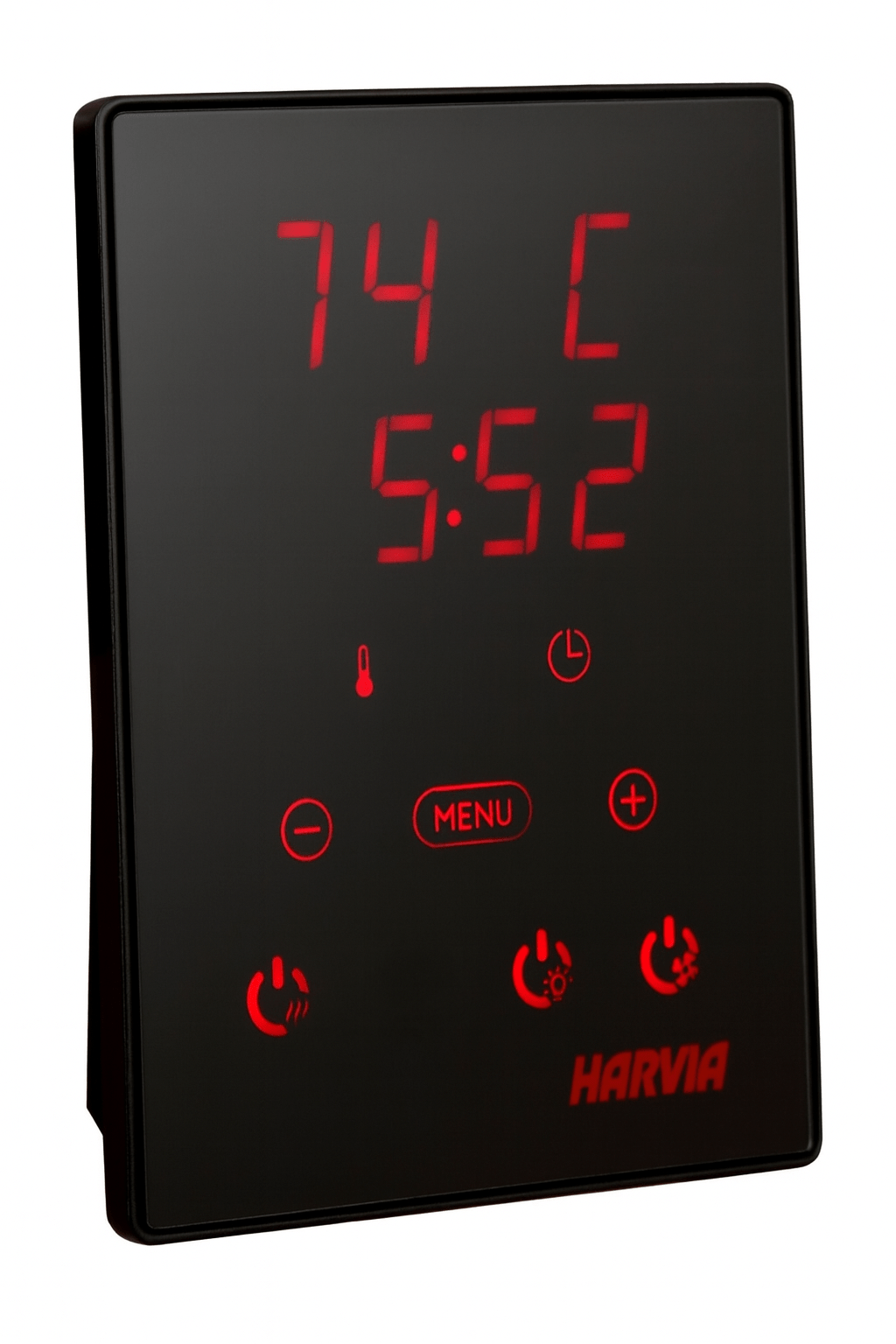 Harvia CX170 Wi-Fi sauna controller with digital display for temperature and timer settings
