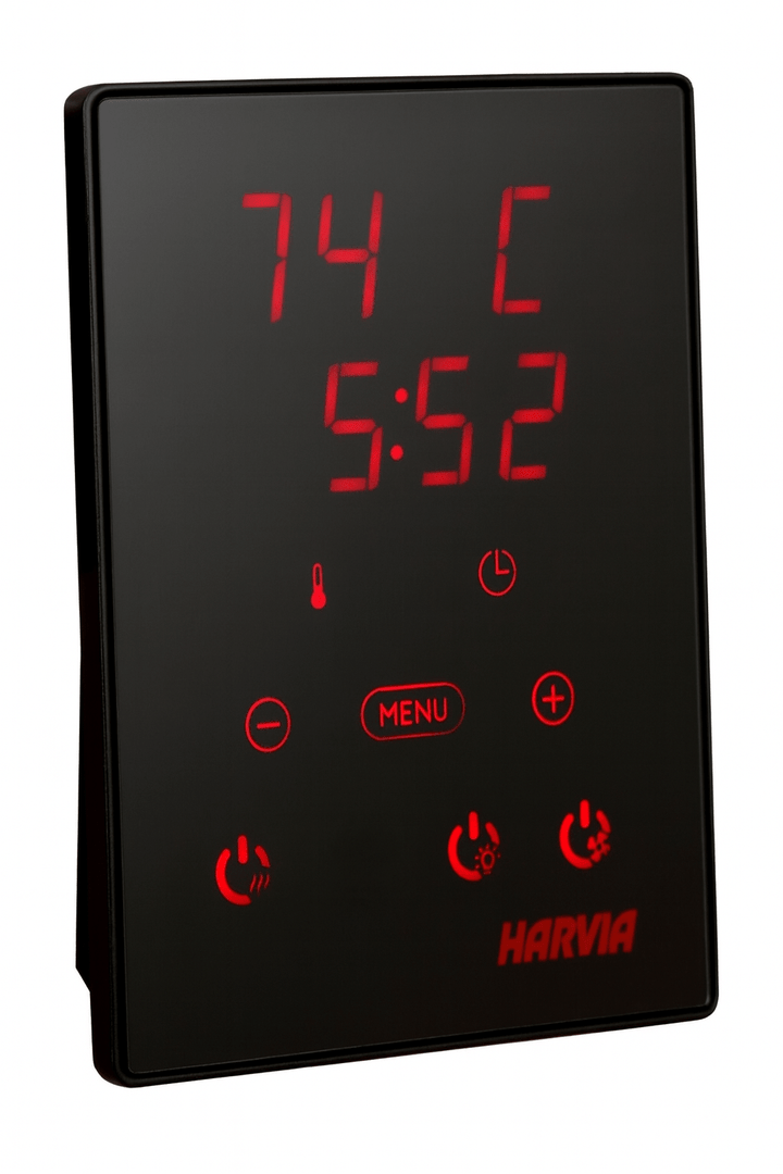 Harvia CX170 Wi-Fi sauna controller with digital display for temperature and timer settings