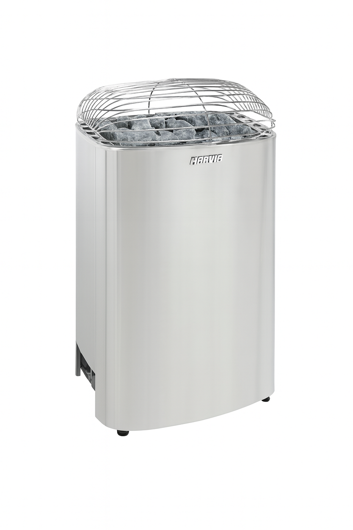 Harvia Club sauna heater stainless steel electric sauna heater with exposed stones and protective grille