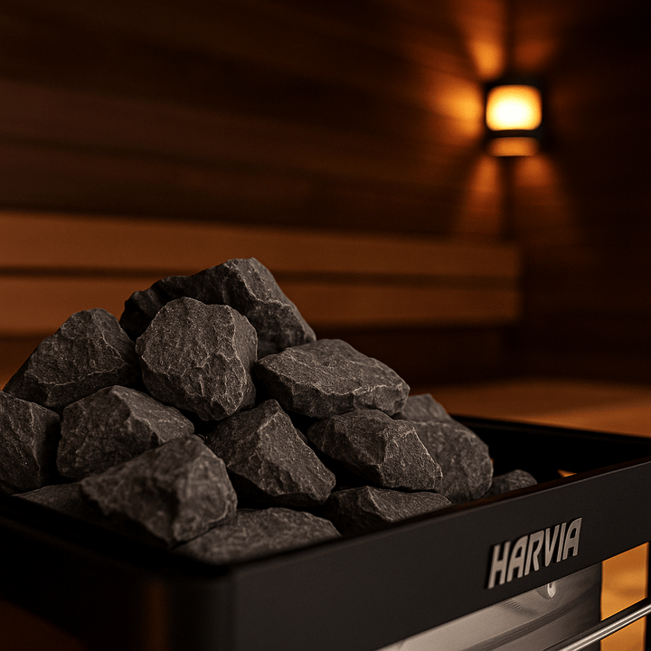Harvia AC3020 Sauna Stones Split - Face Olivine Diabase - My Luxury Home Spa