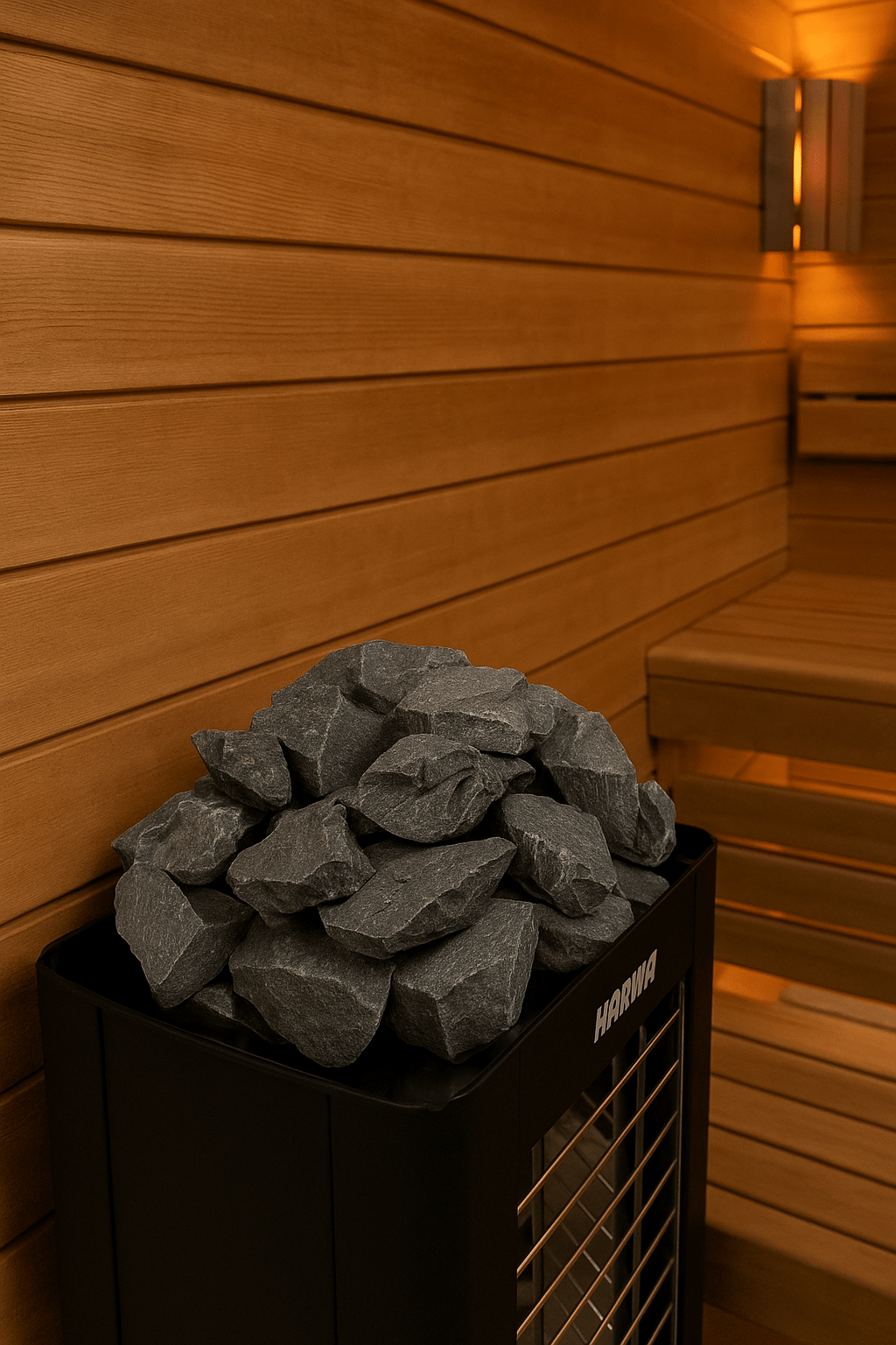 Harvia AC3020 Sauna Stones Split - Face Olivine Diabase - My Luxury Home Spa