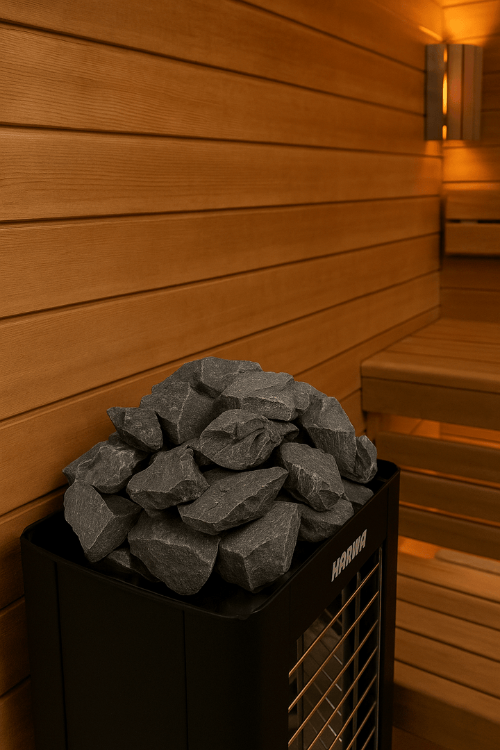Harvia AC3020 Sauna Stones Split - Face Olivine Diabase - My Luxury Home Spa