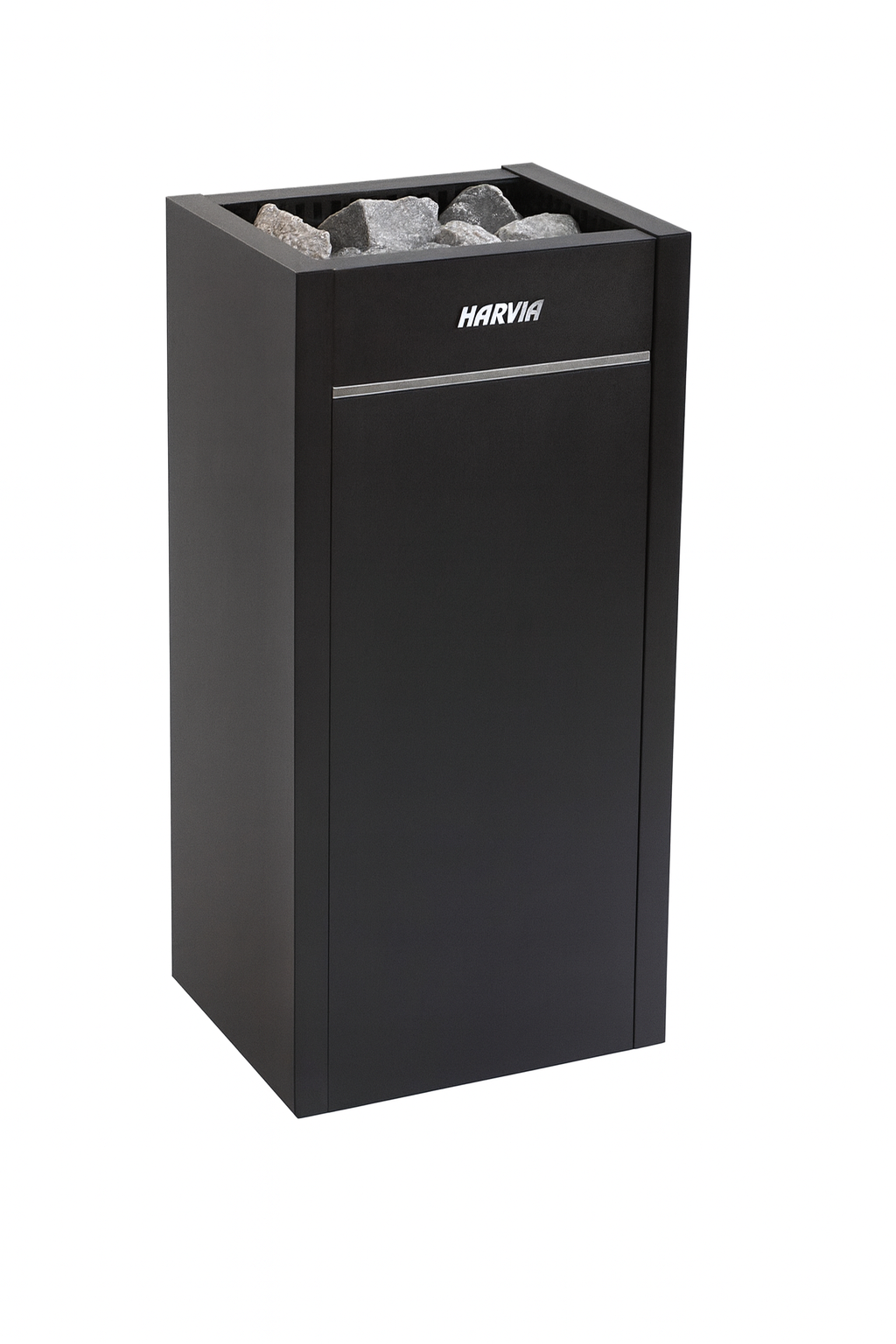 Harvia Virta HL90E electric sauna heater black freestanding tower with sauna stones for home saunas