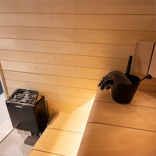 Harvia KIP60B 6kW Wall - Mounted Electric Sauna Heater, Black - My Luxury Home Spa