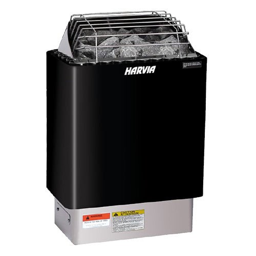 Harvia KIP80W 8kW Wall - Mounted Electric Sauna Heater, Black - My Luxury Home Spa