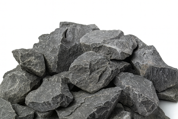 Close-up of sauna stones for Harvia Legend 150 sauna heater enhancing heat retention and steam quality