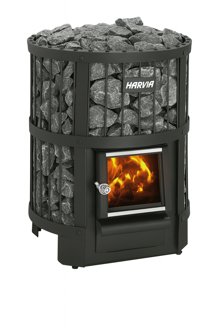 Harvia Legend 150 sauna heater with stylish design and stone holder for optimal heat distribution