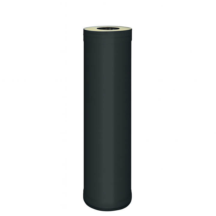 Harvia M3 sauna heater package tall black cylindrical chimney pipe component